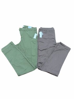 Reitmans Women’s Ankle Pants Bundle Size 7 Olive Green & Taupe NWT